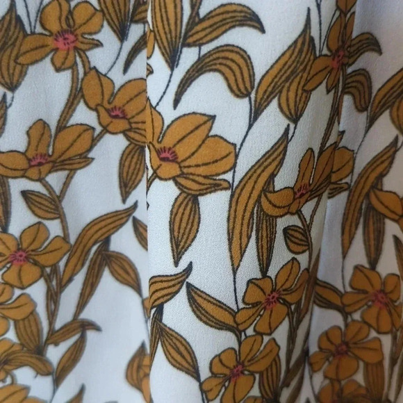 Lucca - Kate Ruffle White Mustard Dress - Picture 7 of 7